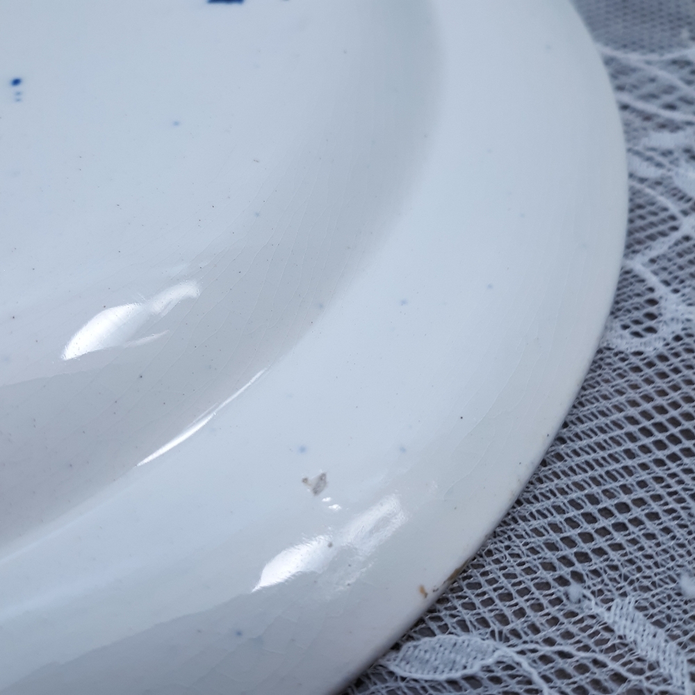 Wedgwood Blue Flow Revolutionary War Transferware Plate John Parker Lexington - Picture 4 of 11
